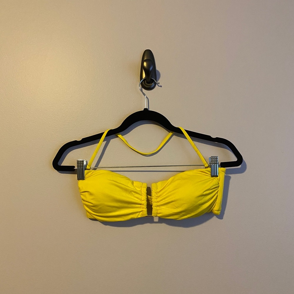 Mossimo Yellow Bandeau Bikini Top